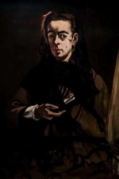 アンジェリーナはまた次のように言いました：1865年の窓の女性（キャンバスのオイル） 作： Édouard Manet