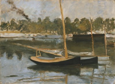「アルジャントゥイユ」、ボート スタディ、1874 年 作： Édouard Manet
