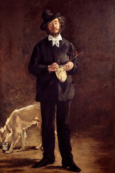 アーティスト（画家、マルセラン・デスブタンの肖像） 作： Édouard Manet