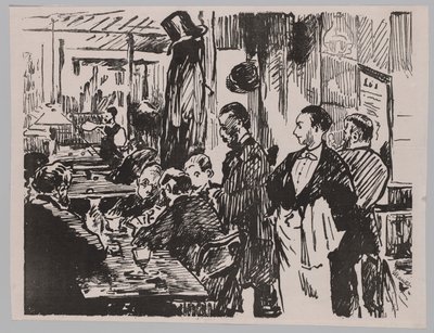 カフェで 作： Édouard Manet