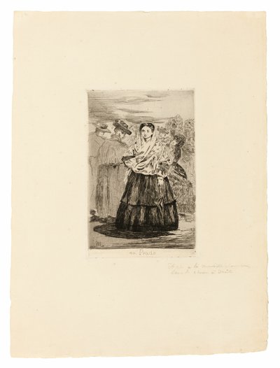 プラドで I 作： Édouard Manet
