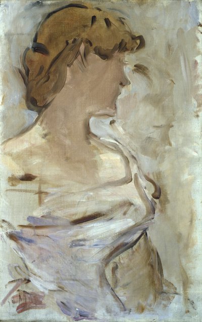 オバル-1870-80年、トワレドバルのマルグリットドコンフラン 作： Édouard Manet