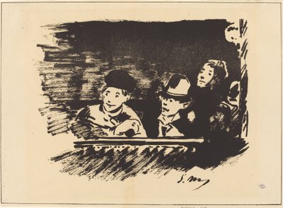 Au Paradis (バルコニーで) 作： Édouard Manet