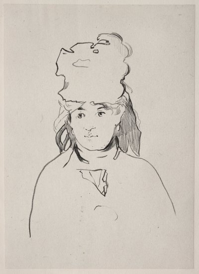 ベルトモリゾ、1872年。 作： Édouard Manet