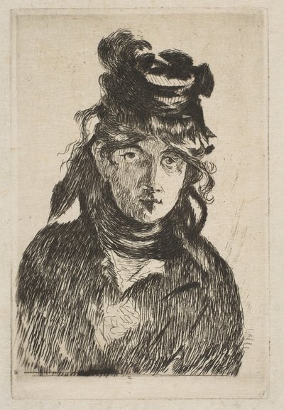 ベルトモリゾ、1872年。 作： Édouard Manet