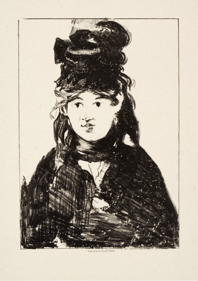 ベルトモリゾ、1872年頃 作： Édouard Manet