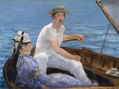 ボート、1874年。 作： Édouard Manet