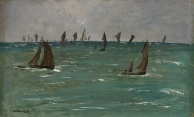 ベルク・シュル・メールのボート 作： Édouard Manet