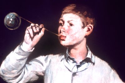 泡を吹く少年、詳細、1867 作： Édouard Manet