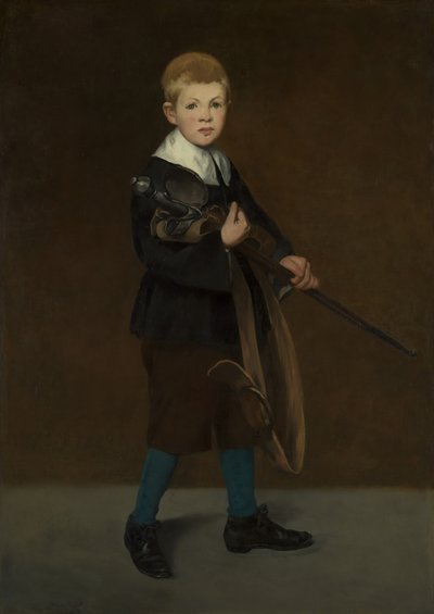 剣を持つ少年、1861年。 作： Édouard Manet