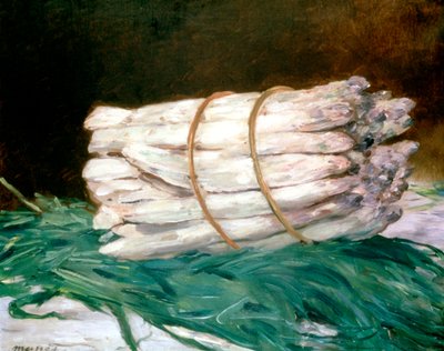 「アスパラガスの束」、1880年 作： Édouard Manet