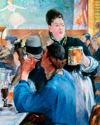 カフェコンサートのコーナー、1878年-1880年 作： Édouard Manet