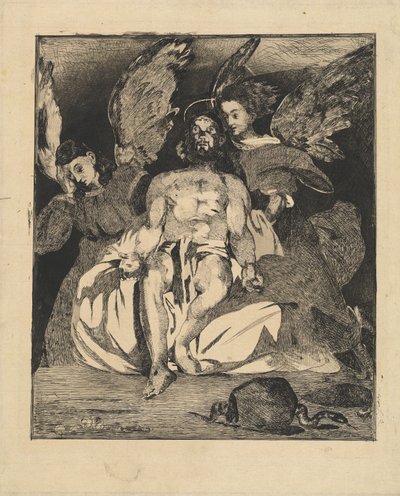 Dead Christ with Angels (Christ aux anges) 作： Édouard Manet