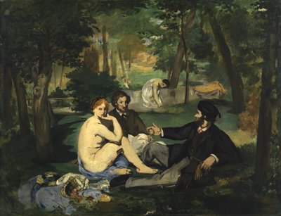 芝生でのランチ、1863（スケッチ）（2310も参照） 作： Édouard Manet