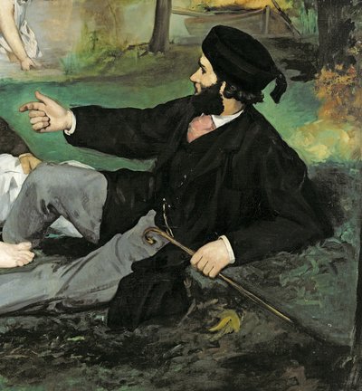 芝生でランチ、1863 作： Édouard Manet