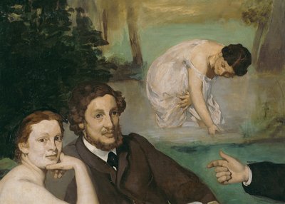 芝生でランチ、1863 作： Édouard Manet