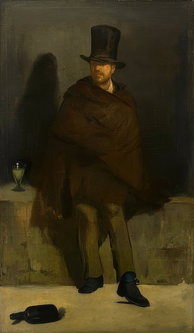 アブサン酒飲み。 1859 作： Édouard Manet