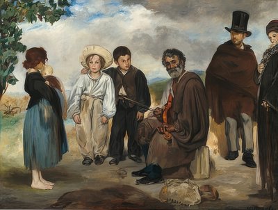 古いミュージシャン。 1862 作： Édouard Manet