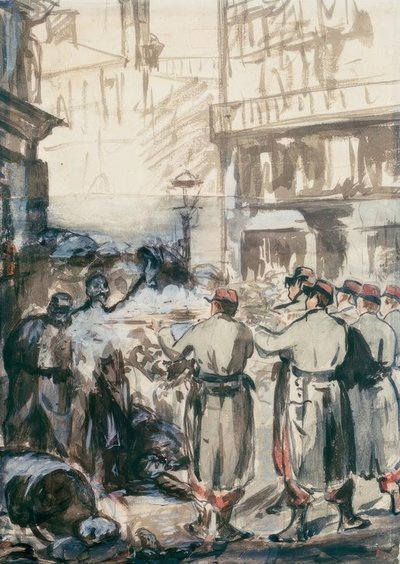バリケード 作： Édouard Manet