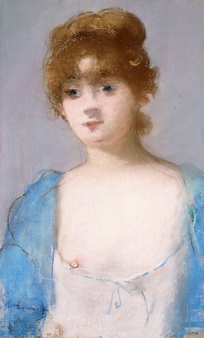 ドレッシングガウンの少女、1882年 作： Édouard Manet