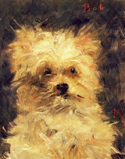 犬の頭-ボブ、1876 作： Édouard Manet