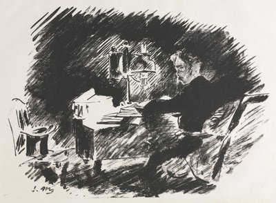 エドガー・アラン・ポー作「大鴉」の挿絵 作： Édouard Manet