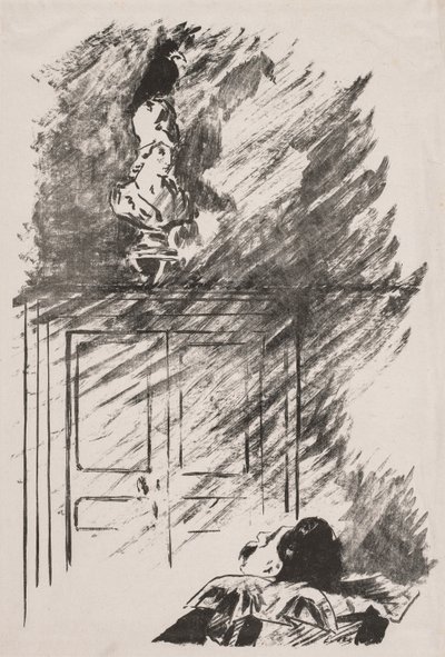 エドガーアランポーによるレイヴンのイラスト。 作： Édouard Manet