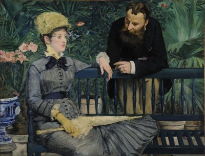 コンサバトリーで 作： Édouard Manet