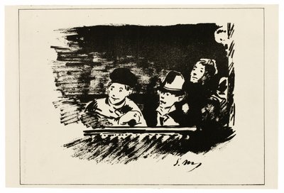 アッパーギャラリーにて 作： Édouard Manet
