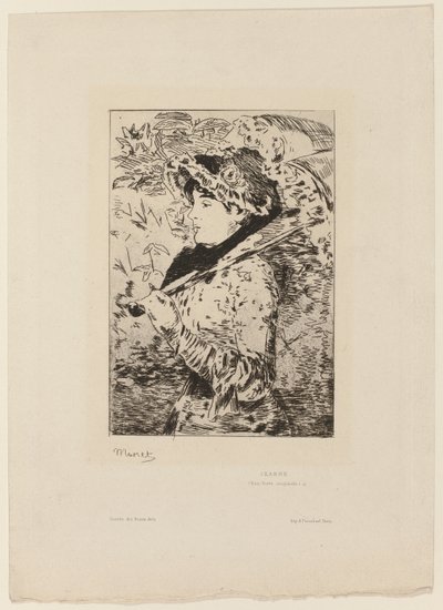 ジャンヌ（春） 作： Édouard Manet