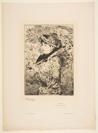ジャンヌ、1882年。 作： Édouard Manet