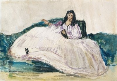 ジャンヌデュヴァル-ラメトレスドボードレール。 Um 1862 作： Édouard Manet