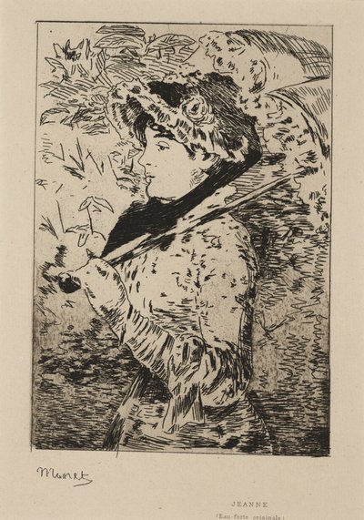 ジャンヌ：春 作： Édouard Manet
