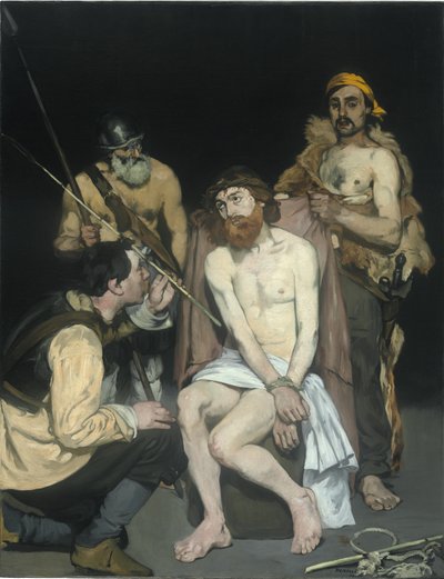イエスは兵士にからかわれた、1865 作： Édouard Manet