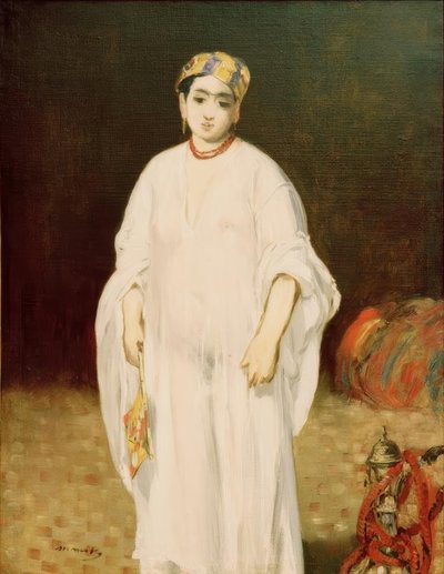 オリエンタル衣装の若い女性（La Sultane） 作： Édouard Manet