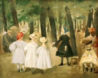 チュイルリーの子供たち 作： Édouard Manet