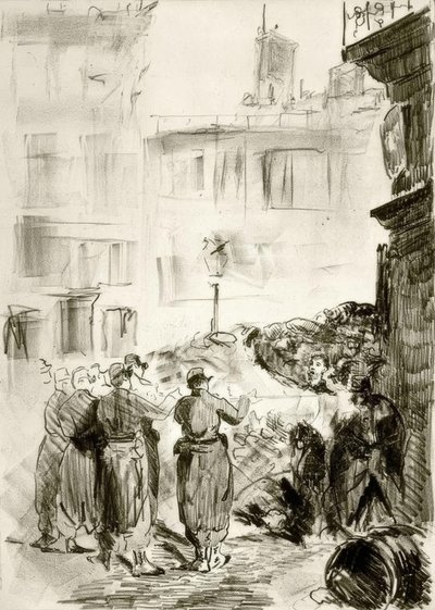 バリケード 作： Édouard Manet
