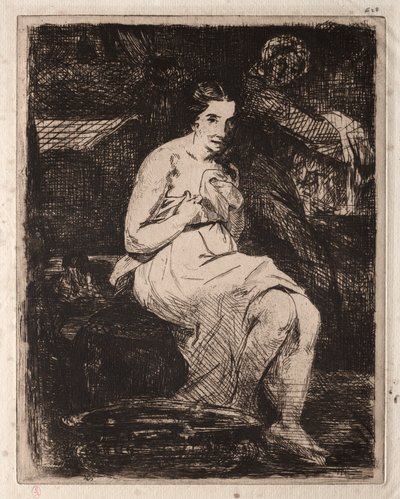 トイレ 作： Édouard Manet