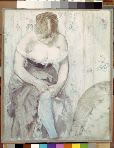 ガーターの女 作： Édouard Manet