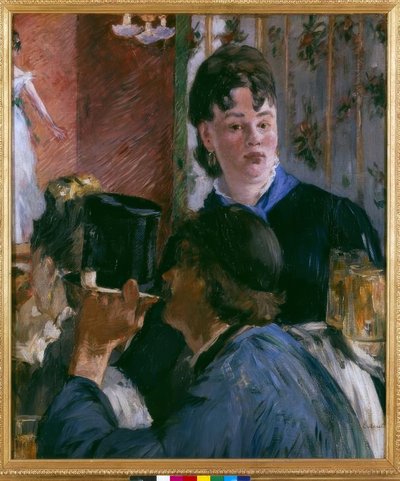 ボックのウェイトレス 作： Édouard Manet