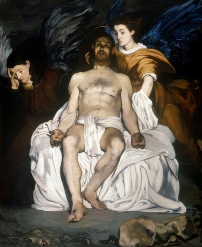 死んだキリストと天使 作： Édouard Manet