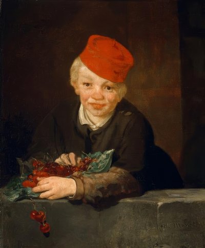 さくらんぼの少年 作： Édouard Manet