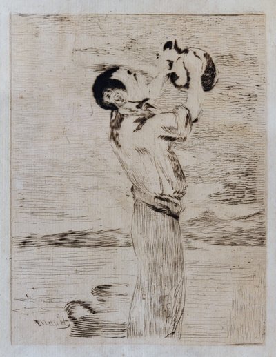 水を飲む人（エッチングとドライポイント） 作： Édouard Manet
