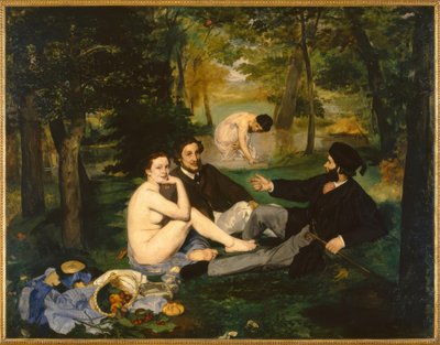 芝生でランチ 作： Édouard Manet