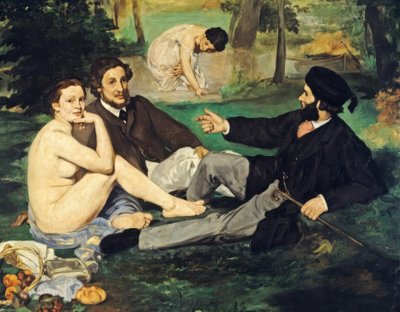 芝生でランチ 作： Édouard Manet
