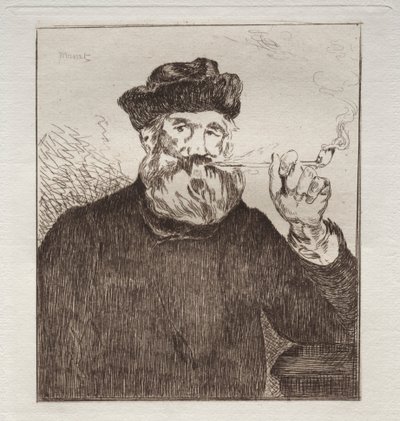喫煙者。 作： Édouard Manet