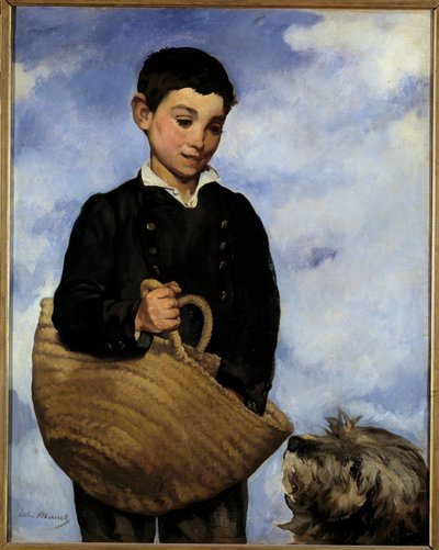 犬を連れた子供」 エドゥアール・マネ（1832-1883）の絵画 作： Édouard Manet