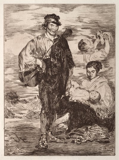 ジプシー。 作： Édouard Manet