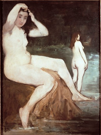 Les batheuses エドゥアール・マネ(1832-1883)の絵画 1874 Sun.132x98 cm サンパウロ、美術館 作： Édouard Manet