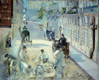 Pavers Rue Mosnier 作： Édouard Manet